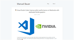 Desktop Screenshot of manuel-bauer.net
